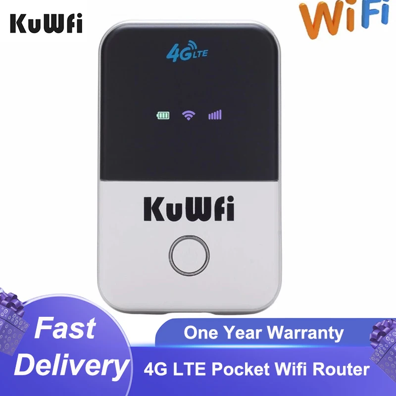 

Wi-Fi-роутер KuWFi, LTE, 150 Мбит/с, 4G