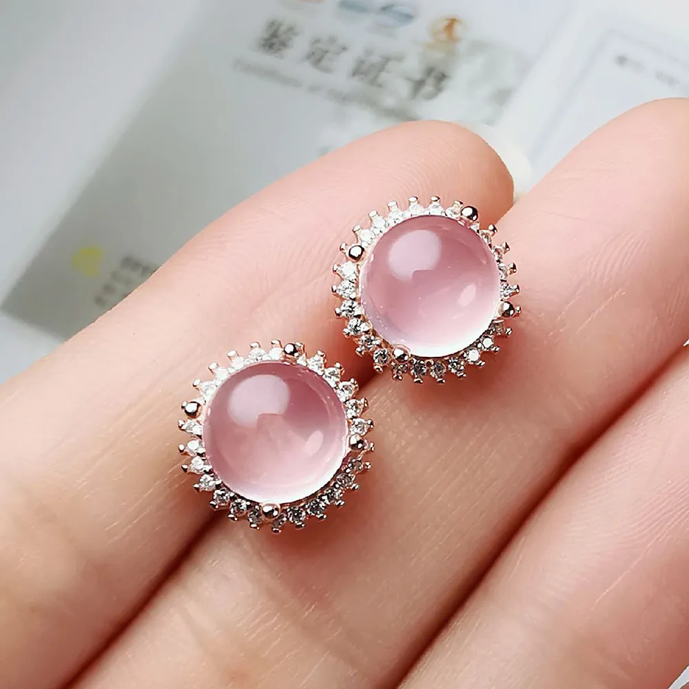 Ожерелье серьги кольцо ювелирные наборы для женщин розовое золото розовый