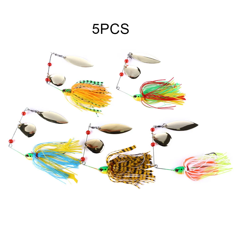 

Rotating Fish-Type Sequined Beard Lures Mental Fishing Lures Fly Rubber Swim Bass Hook Bait Fly Fishing Accessories