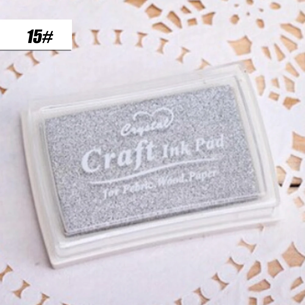 15 цветов DIY Скрапбукинг старинные ремесла чернил Pad красочная штемпельная