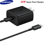 Оригинальное супер Адаптивное быстрое зарядное устройство SAMSUNG 45 Вт USB C к кабелю типа C для GALAXY Note 20 S20 Ultra Note 10 Plus 20 +10 +