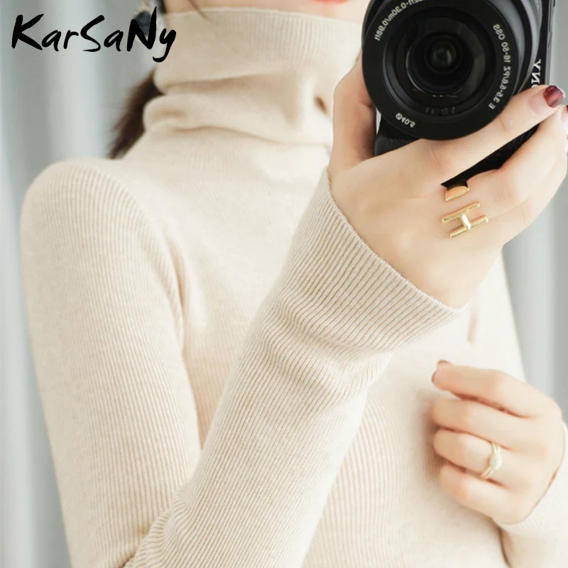 Women's Sweater Winter Clothes Women 2021 Black Turtleneck Sweaters Warm Turtlenecks Pullover Autumn Pull | Женская одежда