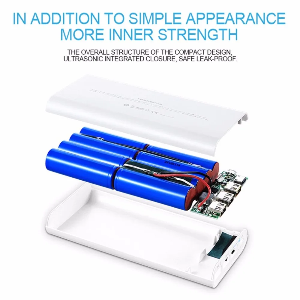 Wopow P20Q 20000mAh power Bank Универсальное зарядное устройство для быстрой зарядки 3 0