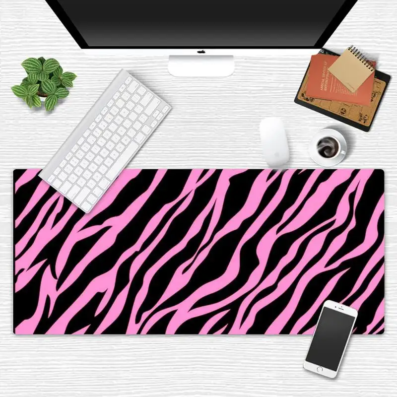 

Zebra pattern Gamer Speed Mice Retail Small Rubber Mousepad X XL XXL Non-slip Cushion Thickness 2mm LockEdge equal LE