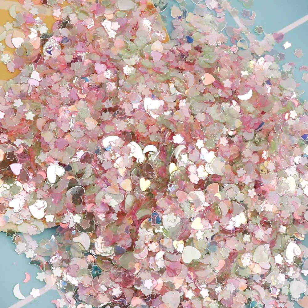 15 г прозрачная Rouge серия Mix Цвет блеск для ногтей ультратонкие лазерные блестки