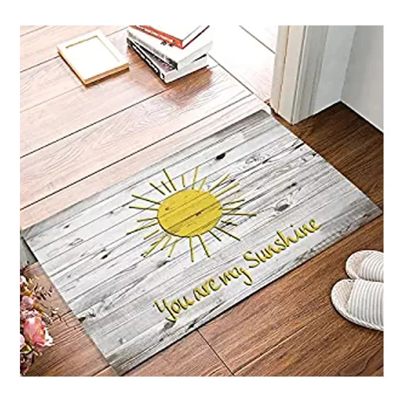Современный нескользящий коврик для ванной комнаты с желтым солнцем ваш Мой