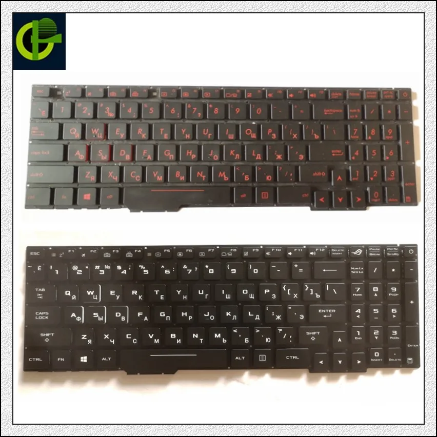 Русская клавиатура с подсветкой для Asus Rog FX753VD FZ53V ZX553VD FX553VD FX553V FX53 FX53V FX53VD FX53VE FX53VW ZX73