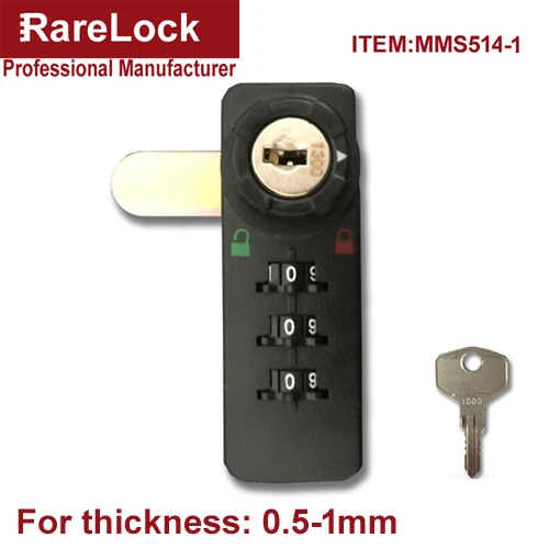 Rarelock комбинации шкаф Cam замок 3 цифры для двери тренажерный зал школы шкафчик офис ящик ювелирных изделий боковой стол дома DIY MS514 hh - Цвет: MMS514-1