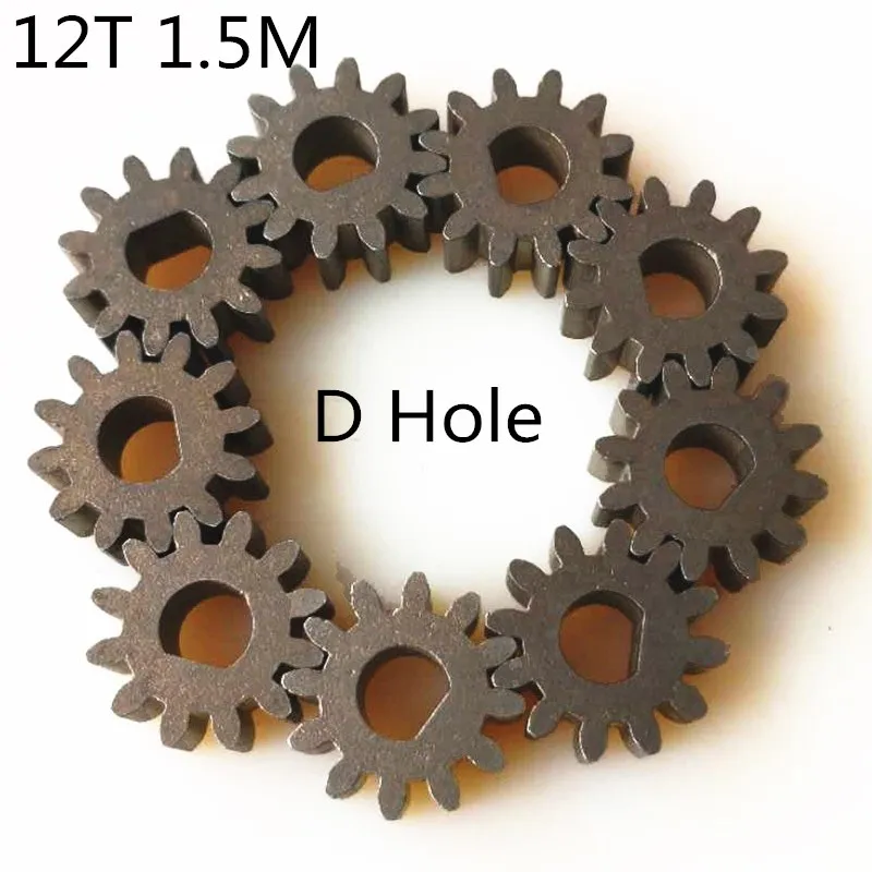 

5 шт., 10 шт., металлические шестерни 1,5 м 8 мм (диаметр отверстия) 12 т 12 зубьев