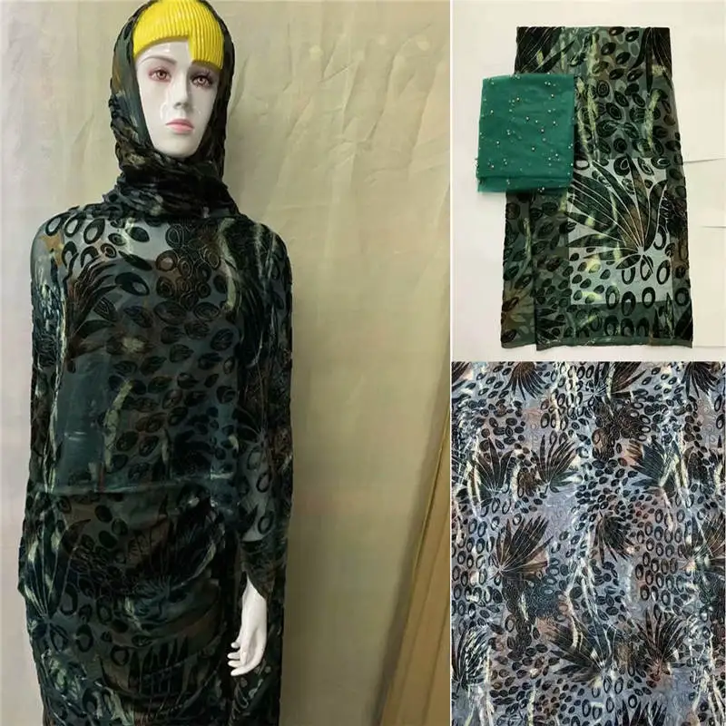 5 + 2 ярда африканская бархатная кружевная ткань 2020 высокое качество с вышивкой