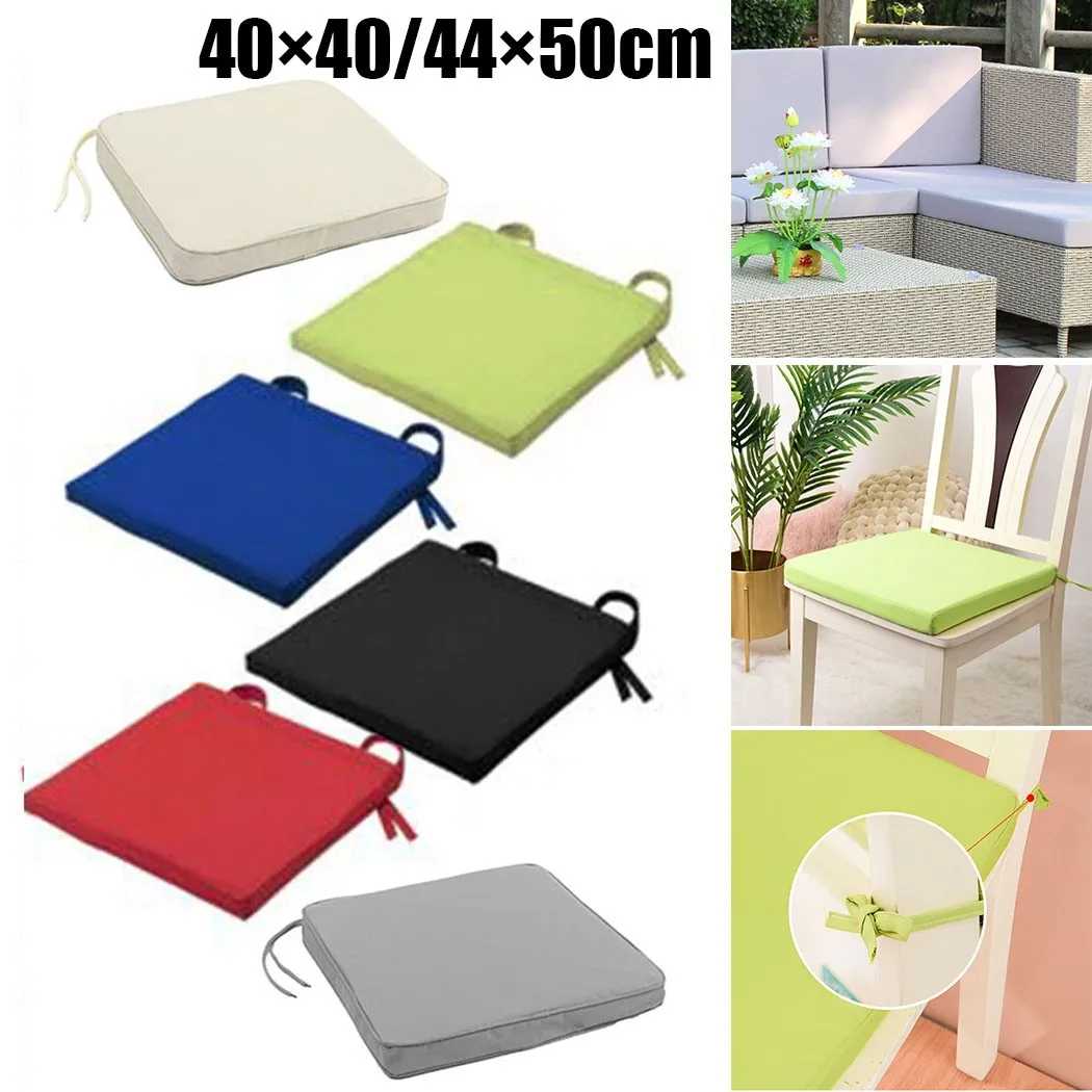 

44x50cm Soft Sponge Waterproof Chair Cushion Bandage Seat Pads Breathable Removable Comfort Chair Pad Outdoor Garden Patio Tools
