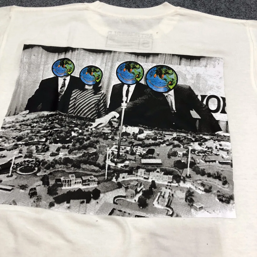 

2019 Best Quality Scott New Album Astroworld Staff Printed Women Men T shirts tees Hiphop Streetwear Men Cotton T shirt