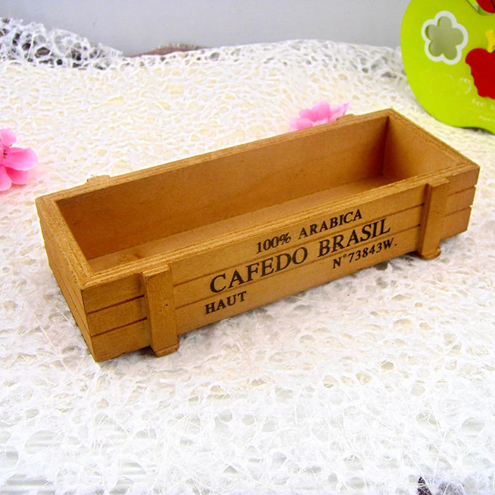 Цветочный горшок винтажные деревянные ящики цветочный кухонная безделушка