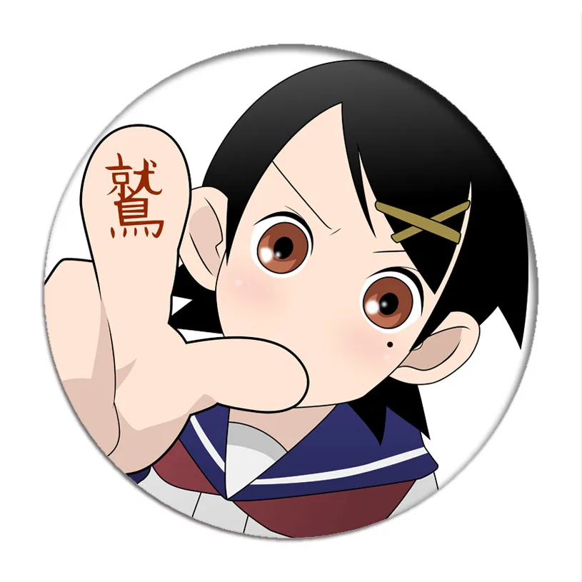Sayonara Zetsubou Sensei Значки для косплея Itoshiki Nozomu Icon коллекция нагрудник рюкзаков одежда|