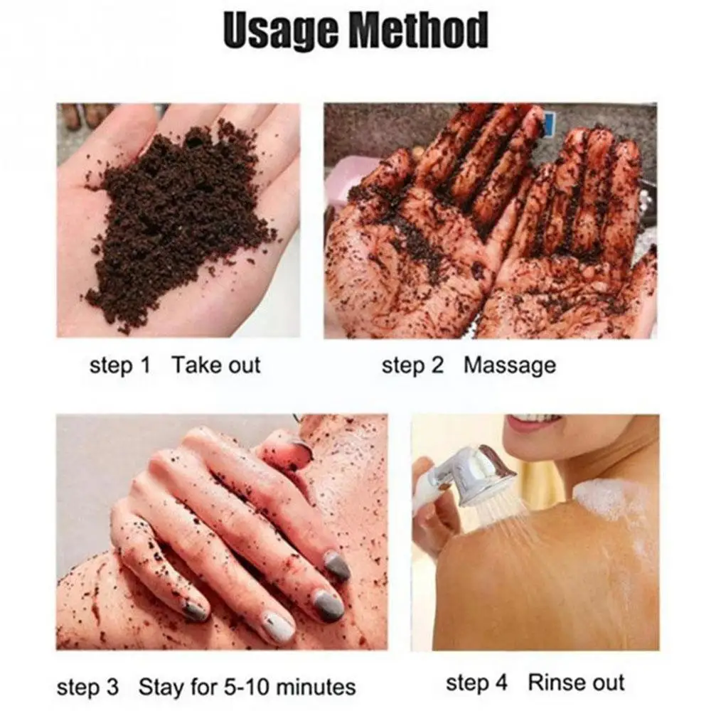 

30g Coffee Scrub Coconut Scent Body Scrub Cream Dead Whitening Moisturizing Anti Sea Salt For Exfoliating Cellulite J2I7