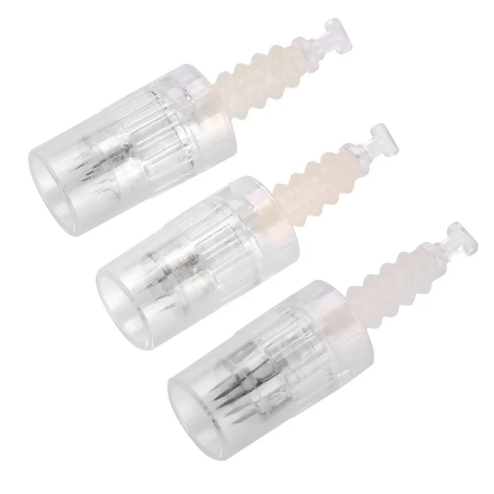 Microblading MYM картридж игла 9pin 12pin 36pin для авто электрические Dr тату машины Ручка Прозрачный микро винтовые наконечники игл
