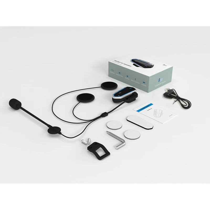 Водонепроницаемые наушники для мотоциклетного шлема QTB35 с низким потреблением