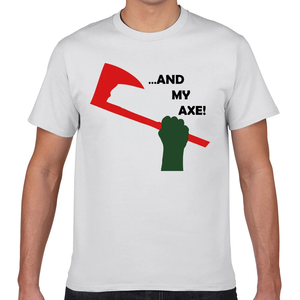 Топы футболки для мужчин и мой топор модные белые мужские на заказ | Мужская