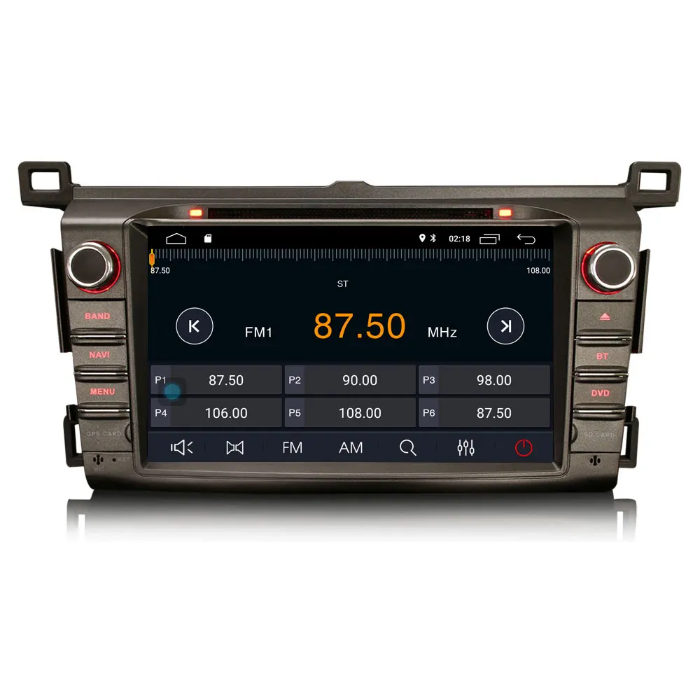 Автомобильный мультимедийный плеер CarExc Android 9 0 с CarPlay для Toyota RAV4 2012 2016 Авторадио GPS