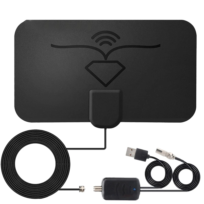 

1600 миль 4K цифровая антенна с высоким коэффициентом усиления ТВ усилитель для закрытых помещений усилитель сигнала DVB-T2 HD ТВ антенна CBS Freeview Т...