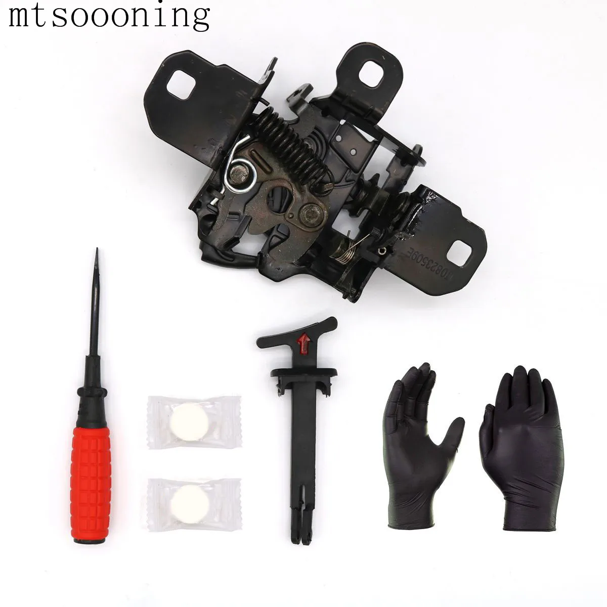 Mtsooning капот защелка замок Ловушка с ручкой тяги ремонтом набор инструментов для
