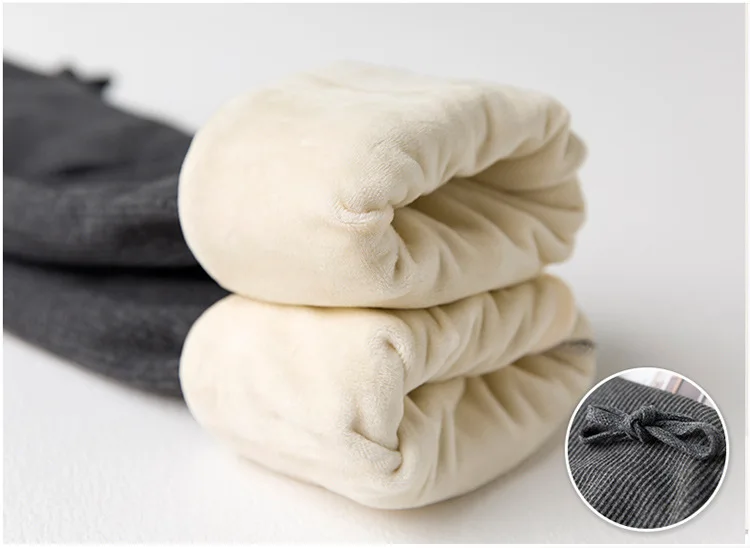 Эластичные зимние леггинсы на шнуровке для беременных осень 2019 теплые бархатные