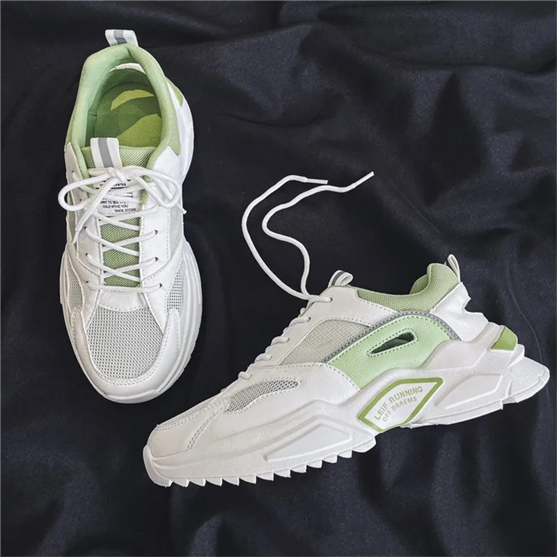 Кроссовки мужские на шнуровке из кожи в классическом стиле | Обувь