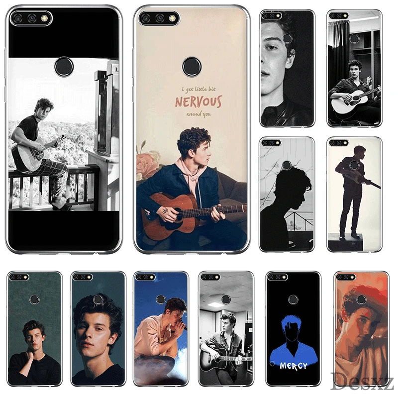 Мобильный телефон чехол TPU для Huawei Honor 7A 7C 7X 6A 8 8X 8C 9 9X View 20 Note 10 Lite Shawn Mendes Shell |