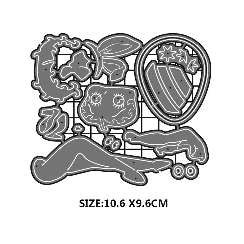 

easter egg metal cutting dies fuuny cartoon girl dies stamps new 2020 diy scrapbook embossing paper craft stencils card making