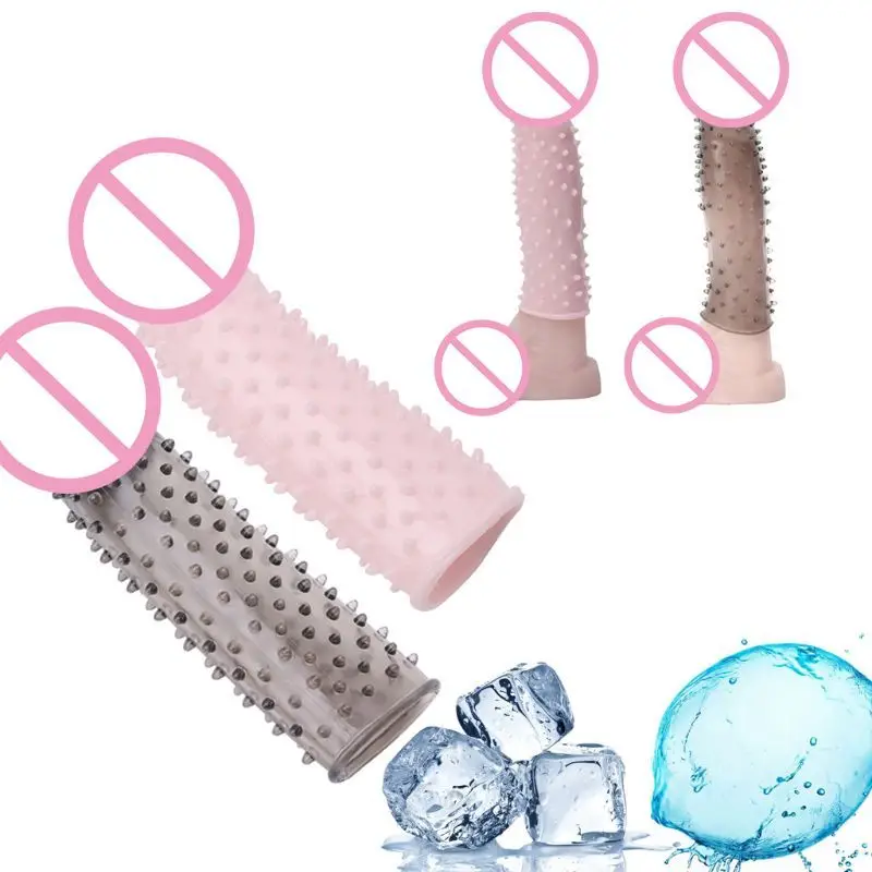 Силиконовый презерватив мужской удлинитель массажер для взрослых секс-игрушки