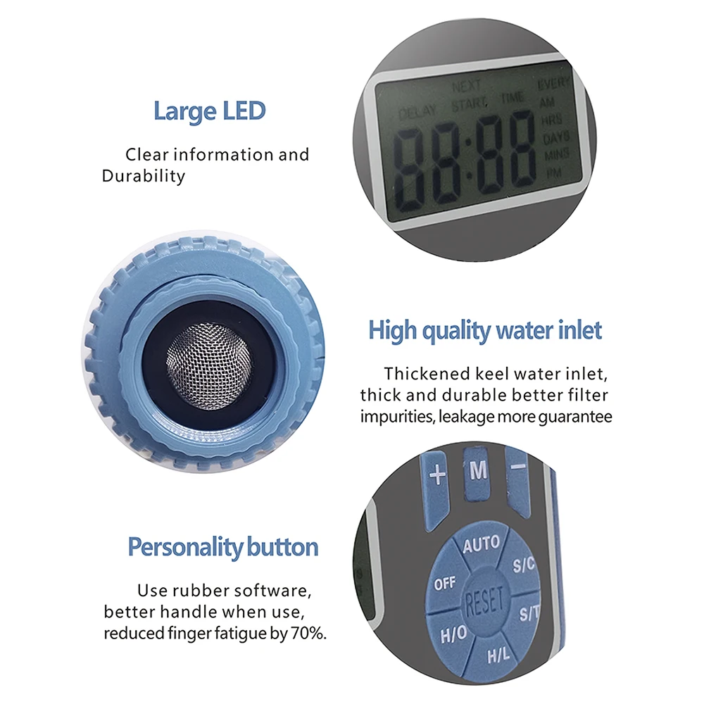 

Automatic Water Timer Garden Irrigation Controller Sprinkler Controller Programmable Valve Hose Faucet Watering Timer