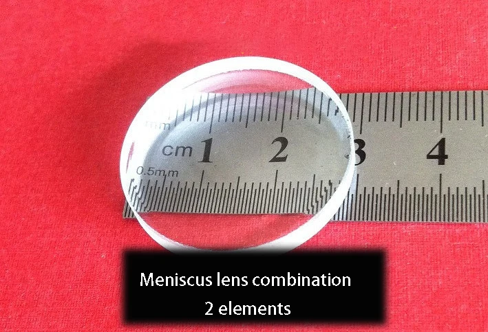 Линза для телескопа стеклянная вогнутая выпуклая линза комбинация 2 шт.