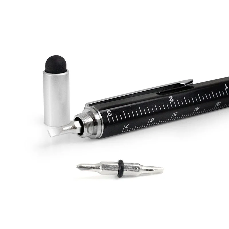 

Multi Function Screwdriver Ruler Spirit Level Tool Ballpoint Pen With A Top And Scale Stylus For Touch Screen Tool Pen
