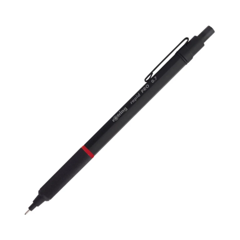 

Механический карандаш rOtring Rapid PRO, 0,5 мм/0,7 мм, Серебристый Хром/матовый черный, профессиональные автоматические карандаши для телефона
