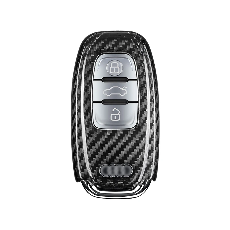 

Чехол для автомобильного ключа из углеродного волокна, чехол для украшения для Audi A4 A4L A5 A6 A6L A7 A8 Q5 Q8 R8 RS4 RS5 RS6 RS7 S4 S5 S6 S7 S8 SQ5