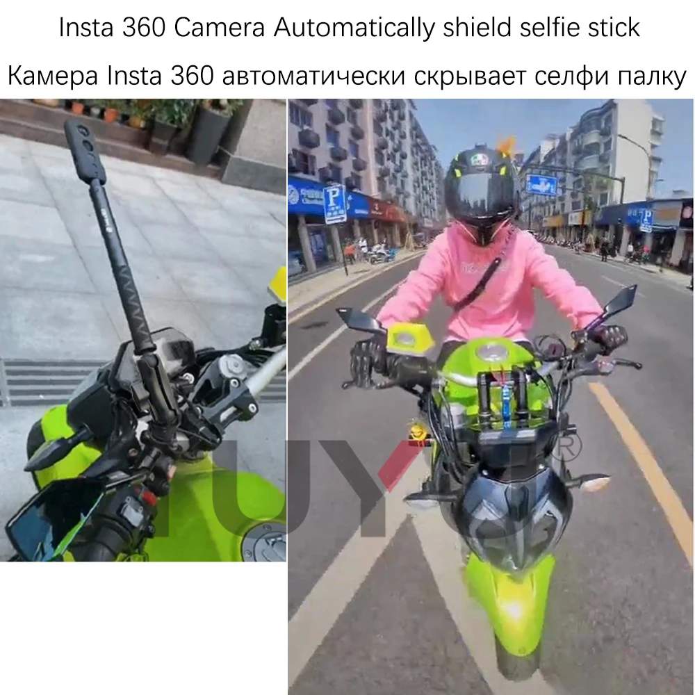 Кронштейн TUYU экшн-камера на мотоциклетный шлем для руля GoPro DJI Insta360 One R невидимый
