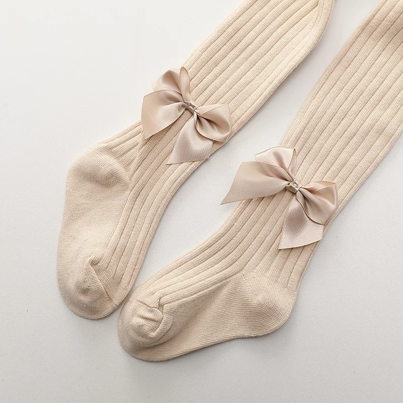 Теплые трусики для новорожденных с бантиком брюки белые хлопковые чулки