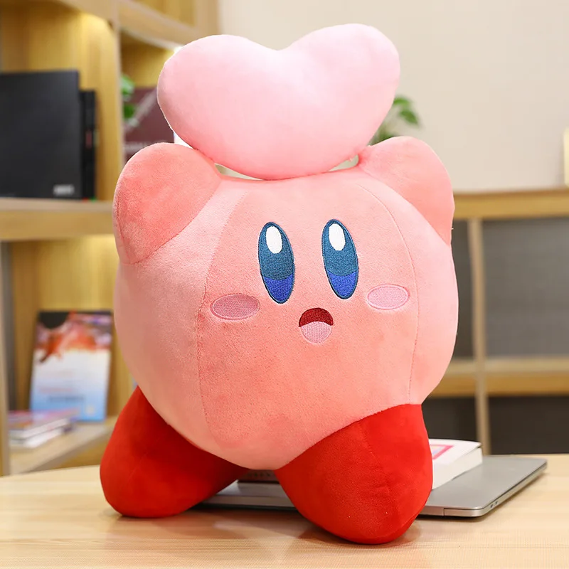 32 60cm kawaii kirby plush toy chef strawberry soft stuffed plush dolls anime peripheral game characters pillow kids stuffed toy free global shipping