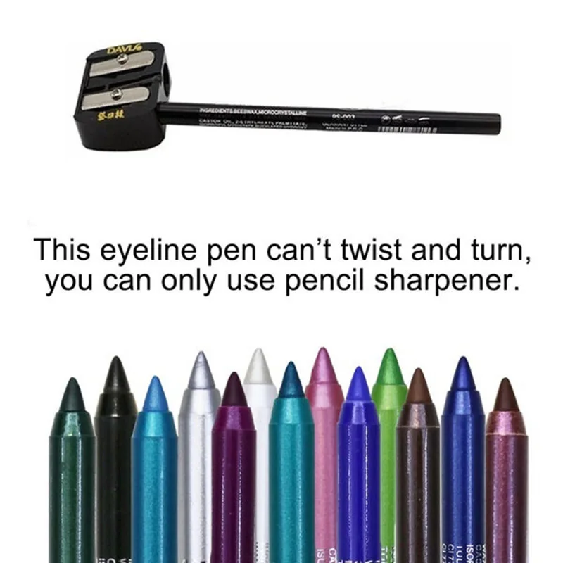 12 цветов водонепроницаемый макияж для глаз 2/6 шт. карандаш тени бровей век