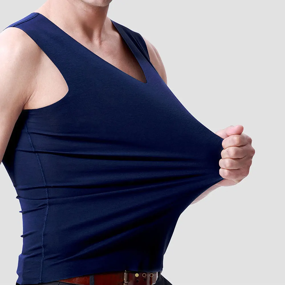 Майка мужская бесшовная для фитнеса майка без рукавов 3 шт./лот с V-образным