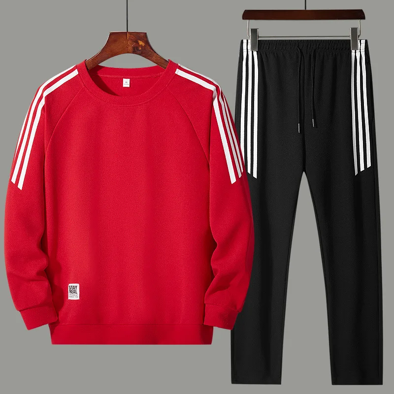 Мужской спортивный костюм свитер Модный пуловер с длинным рукавом Молодежный