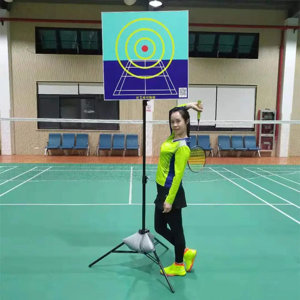 Professional Badminton Ball Precision Training Target Elastic Plate Board Rack Support Height Adjustable Wall Trainer Tripod | Спорт и