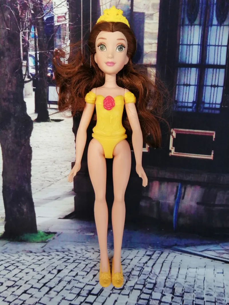 

Rare Collection Makeup princess belle Doll Head Girl Dressing DIY Toy Parts Children Christmas Gift Party Favor