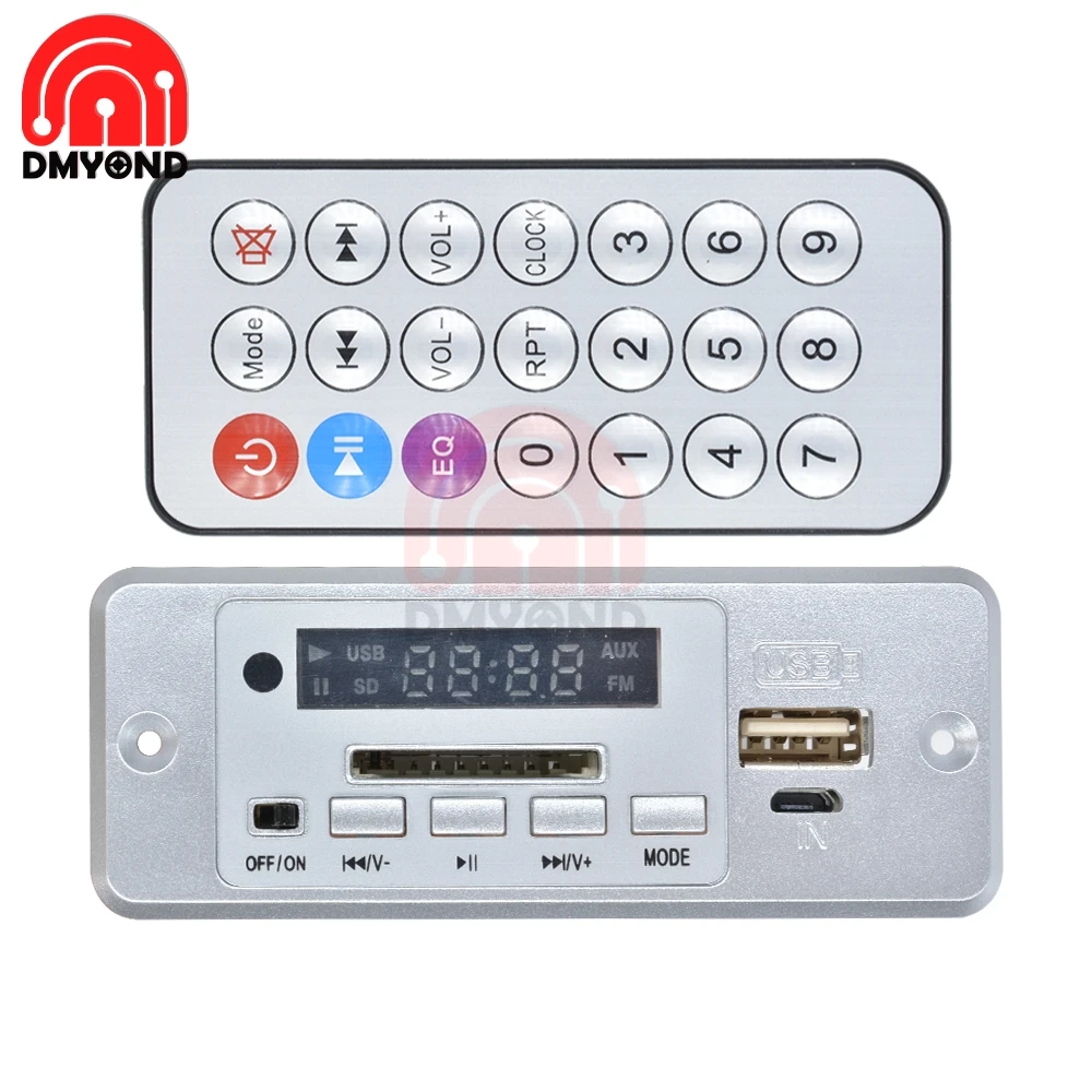 Мини MP3 плеер декодер плата Bluetooth аудио приемный модуль WAV u-диск TF карта USB с