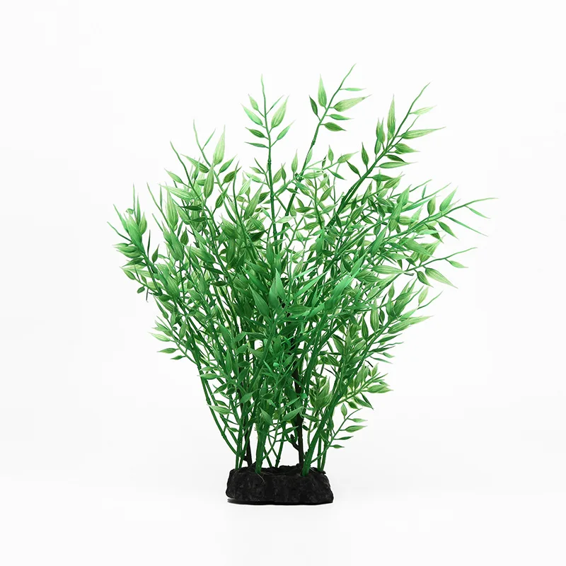 Искусственные Силиконовые Пластиковые Зеленые растения имитация акваразных