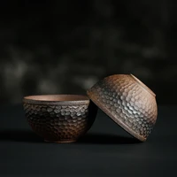 japanese style coarse pottery teacup handmade retro ceramic cup tea bowl master cup cup ceramic kung fu tea cup teacups