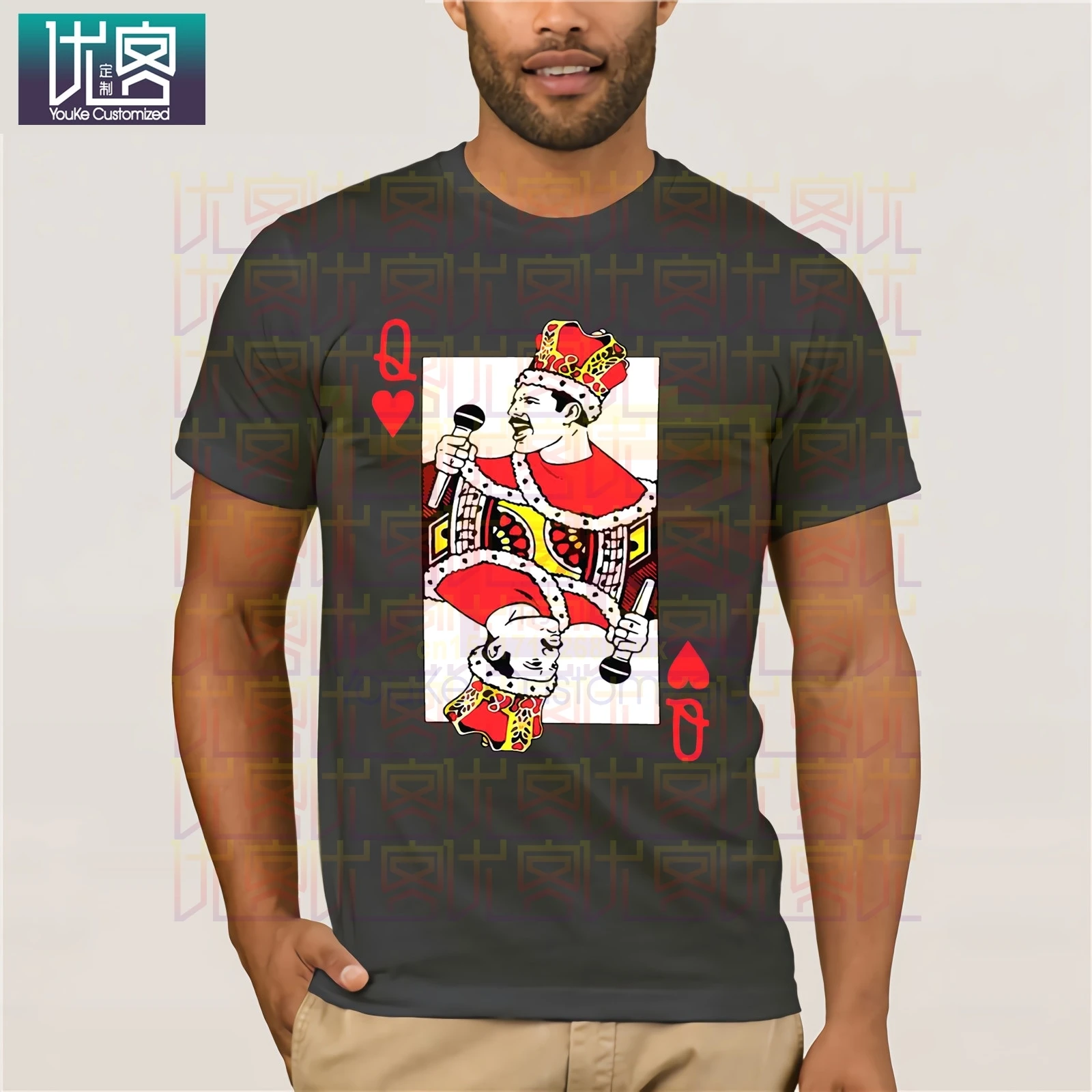 Freddie Mercury Q Joker 2019 Летняя мужская футболка с коротким рукавом популярная круглым