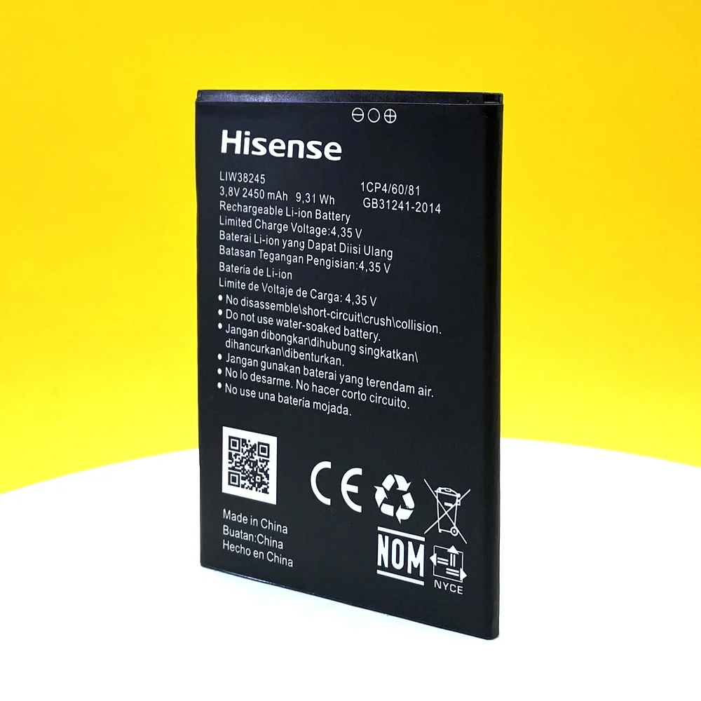new original 2450mah liw38245 battery for hisense infinity f17 pro f16 smart phone high quality free global shipping