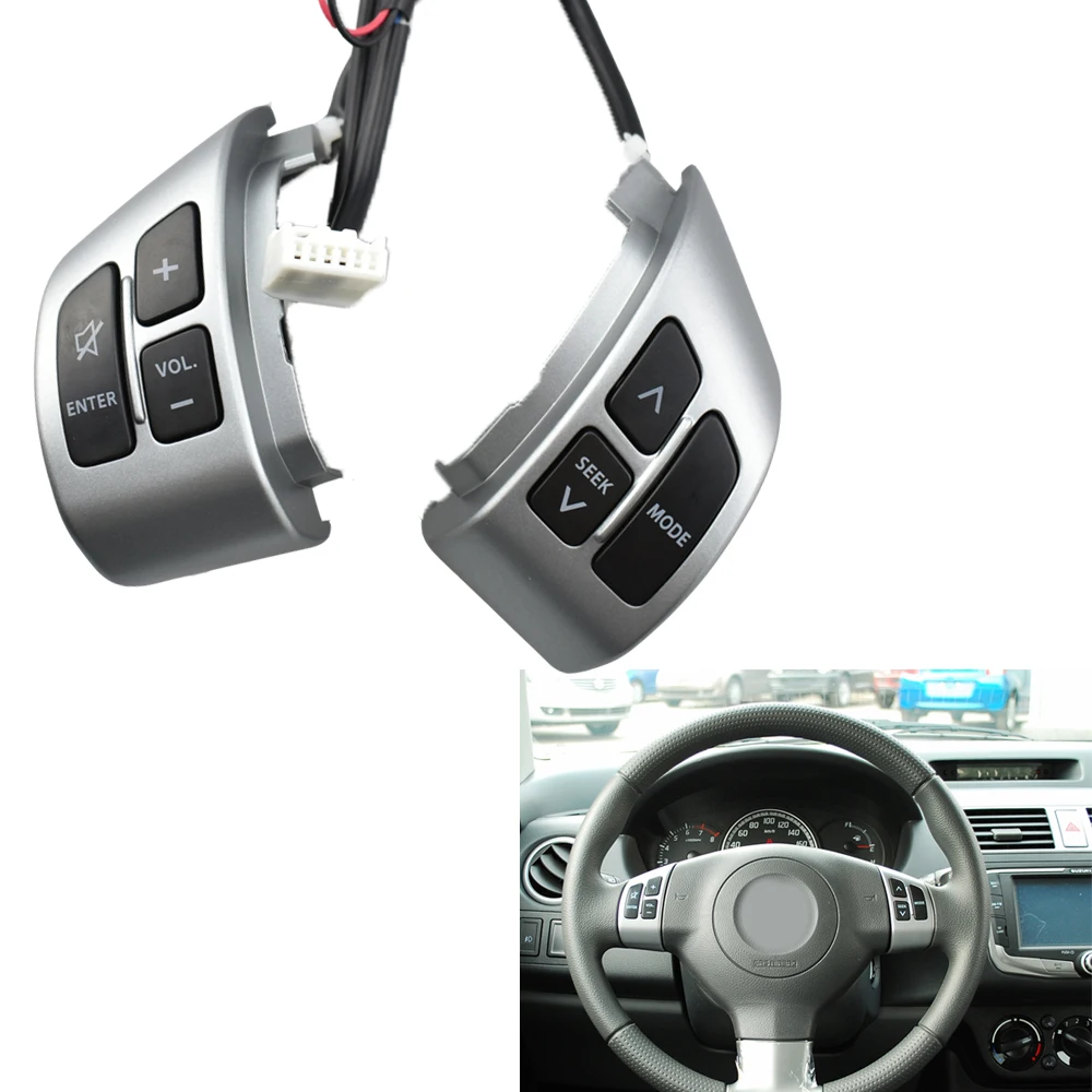 

New Bluetooth Phone Media Control Button Switch For Suzuki SX4 Swift 2006-2013 Steering Wheel Button Switch Audio Volume