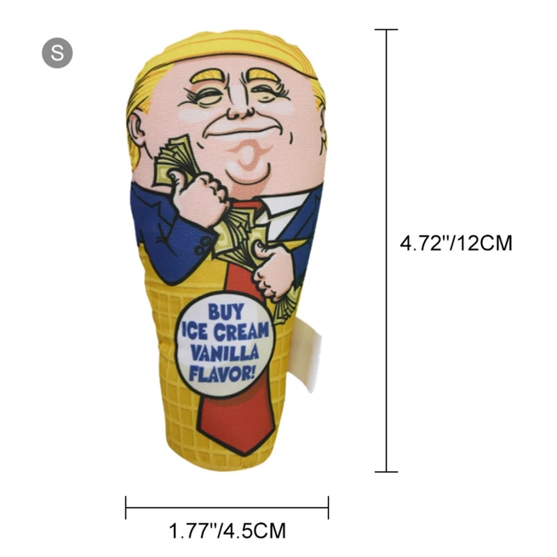 Игрушка для кошек жевательных Дональд Трамп дизайн забавная собак игрушки пищат
